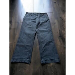 Duluth Trading Co Flex Fire Hose Relaxed Fit Pants Mens 36x30 Faded Black Work S